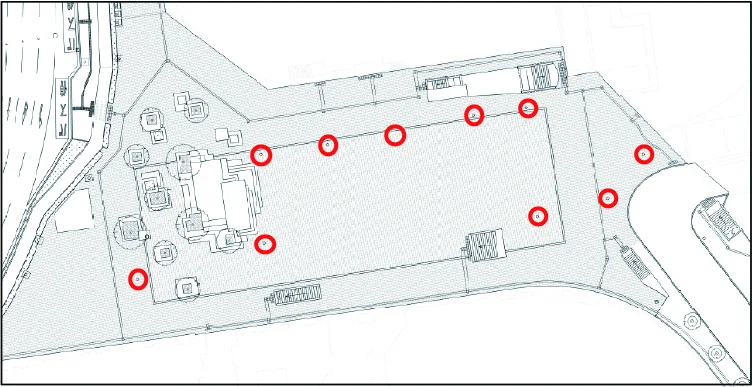 フラッグの位置